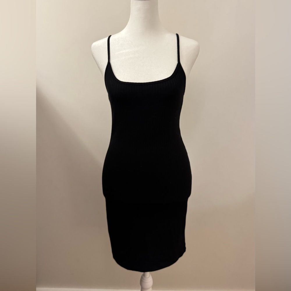 Forever 21 Black Ribbed Dress